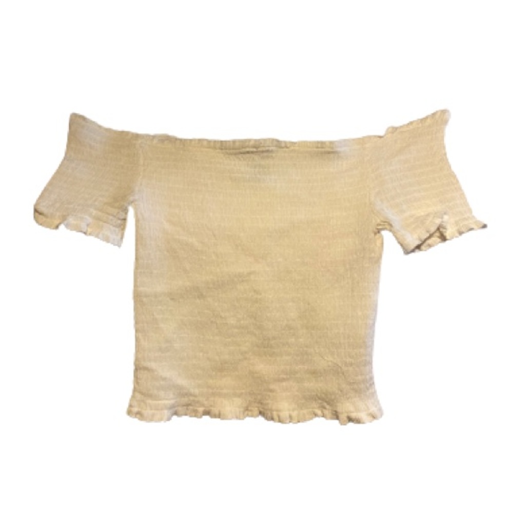 Forever 21 white off the shoulder crop top